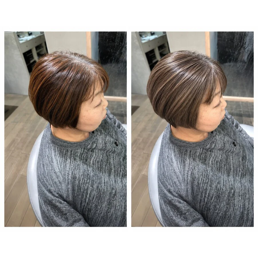 白髪ぼかしビフォーアフター
